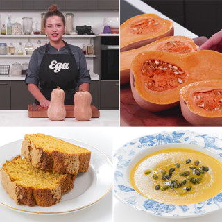 Что приготовить из тыквы прямо сейчас? Суп и кекс!