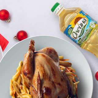 Как накрыть новогодний стол с одной бутылкой масла?  