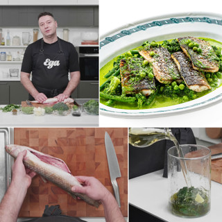 Как приготовить кефаль в соусе зеленое карри