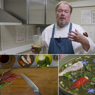 Классическая ботвинья на рассоле 