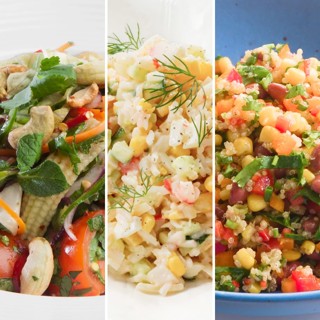 Салаты с консервированной кукурузой