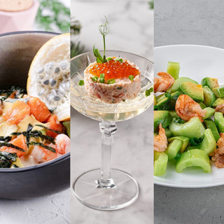 Салаты с креветками 