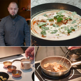 Суп с курицей тандури и кокосовыми сливками