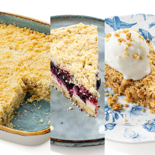 Три вкусных насыпных пирога