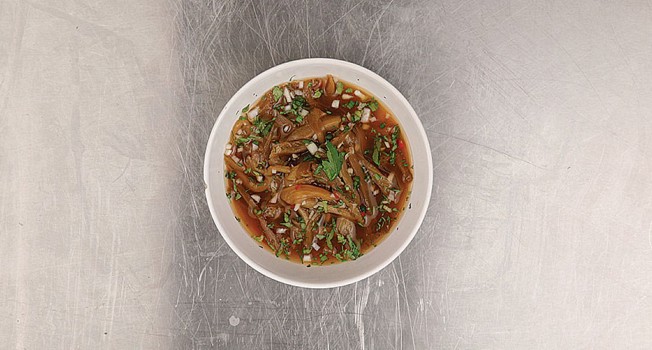 Суп с баклажанами фото