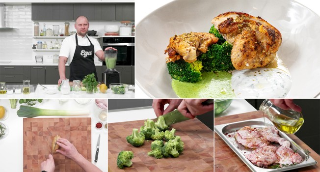 Цыпленок с соусом пармантье фото