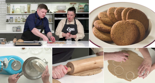 Домашнее овсяное печенье фото