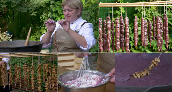 Домашняя чурчхела фото