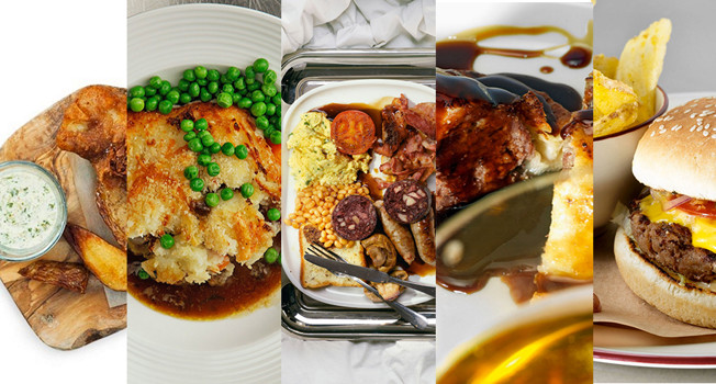 Еда из британского паба фото