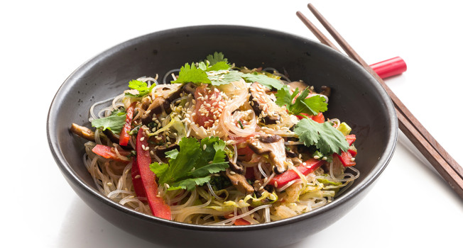 Фунчоза с овощами фото