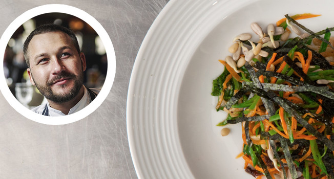 Корейская закуска из средиземноморской рыбы фото