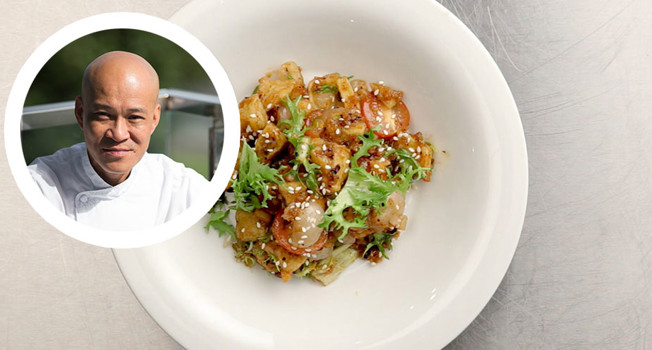 Хрустящие баклажаны в соусе хо фото