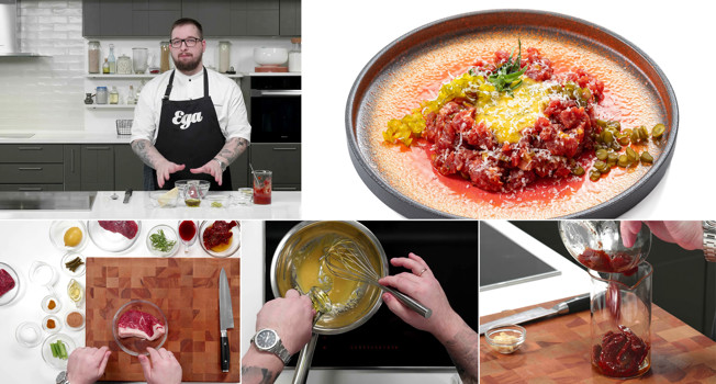 Идеальный тартар из говядины фото