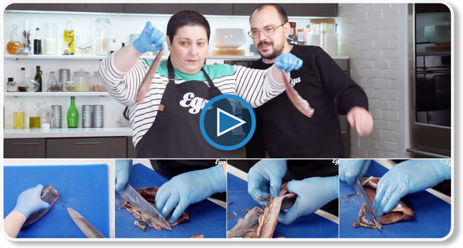 Как почистить селедку фото