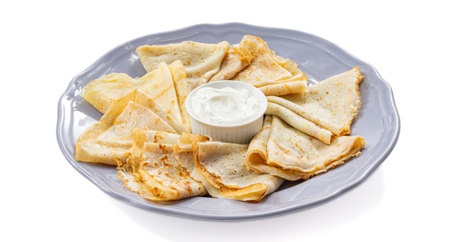 Как приготовить блины на кефире с дырочками фото