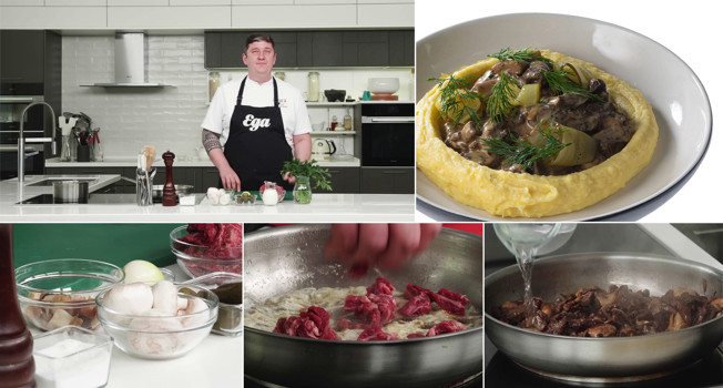 Как приготовить классический бефстроганов фото