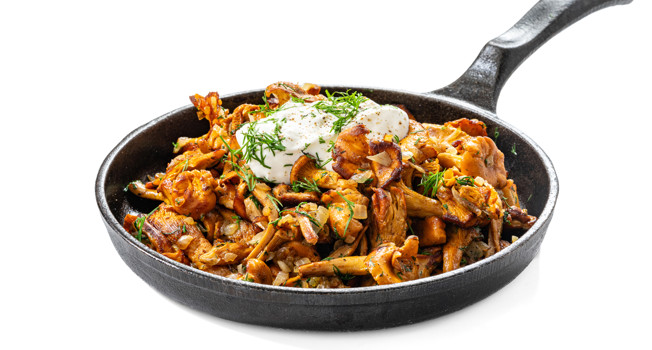 Как приготовить лисички на сковороде фото