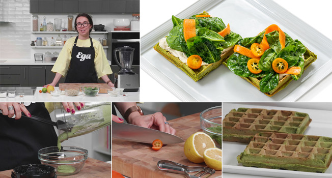 Как приготовить полезные вафли из гречки на завтрак фото