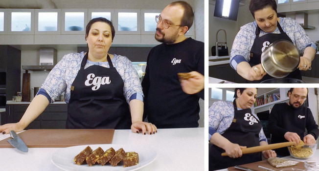 Как сделать шоколадную колбасу фото