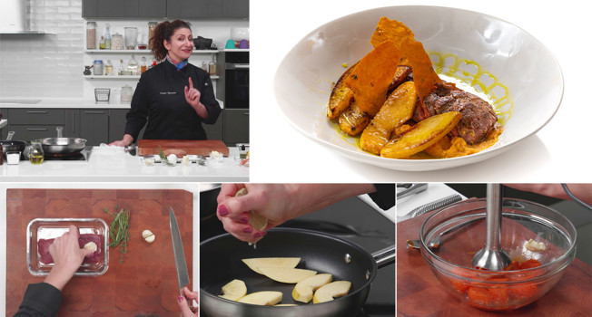 Как запечь баранину с айвой фото