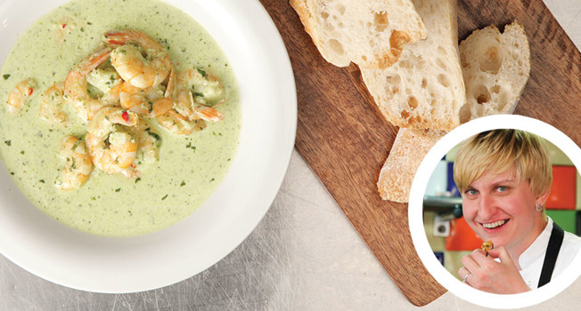 Креветки в соусе песто фото