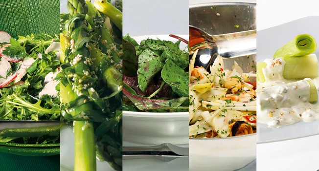 Легкие овощные салаты фото