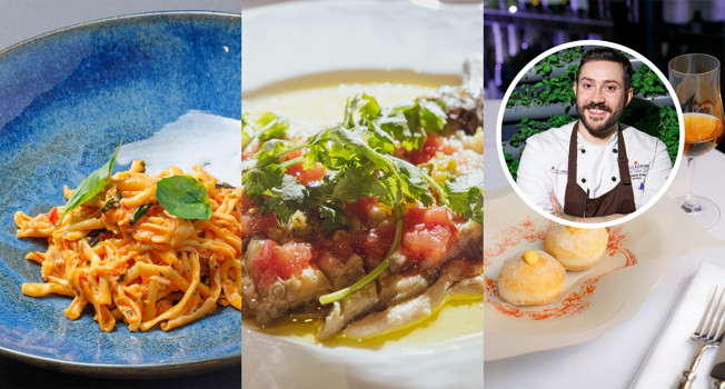 Мамина паста, пограничный баклажан и пончики фото