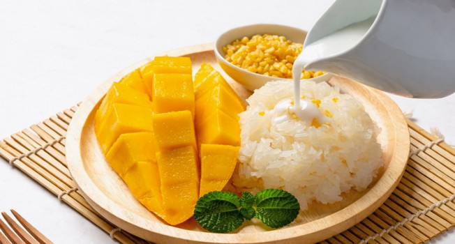 Манго стики райс (липкий рис с манго) фото