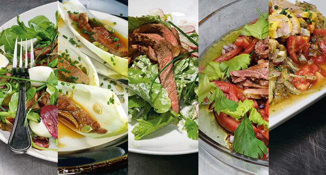 Мясные салаты фото