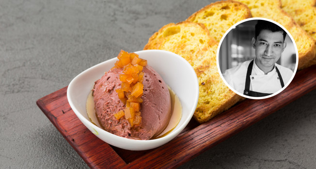 Паштет из индейки с айвовым вареньем фото