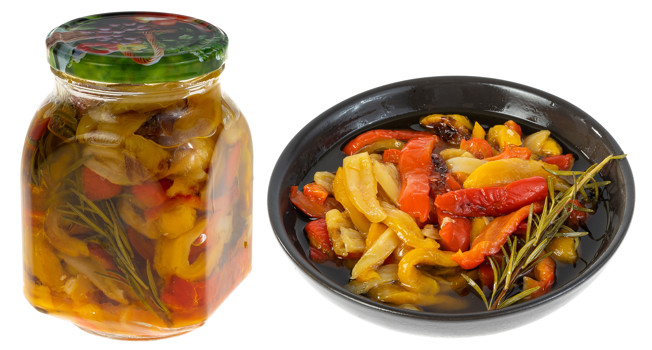 Перец на зиму в медовом маринаде фото