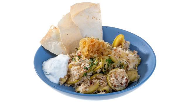 Плов с кабачками и орехами фото