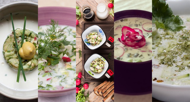 Пять отличных окрошек на кефире и мацони фото
