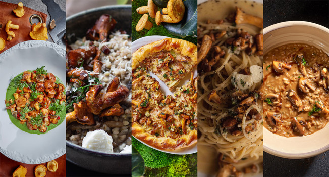 Пять простых блюд с грибами фото