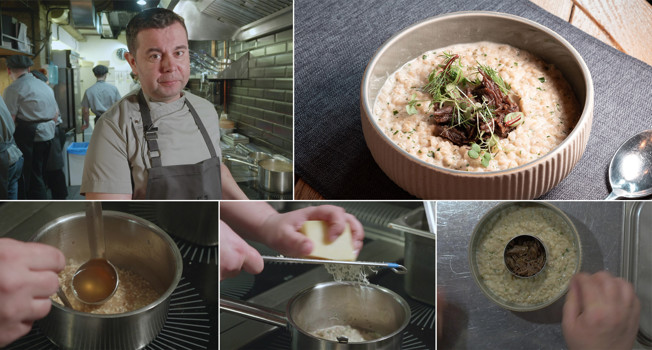 Ризотто из перловки фото