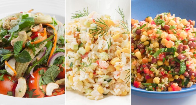 Салаты с консервированной кукурузой фото