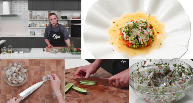 Севиче из креветок с тархуном фото