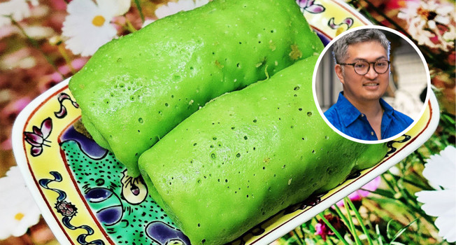 Сингапурские кокосовые блинчики квей дада фото