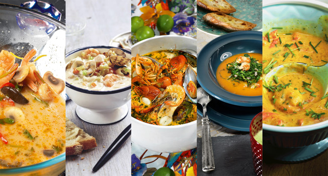 Супы с креветками фото