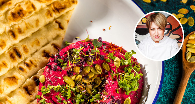 Свекольный хумус Елены Савчук фото