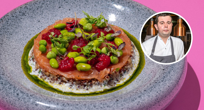 Табуле из амаранта с лососем: все калории на пользу фото