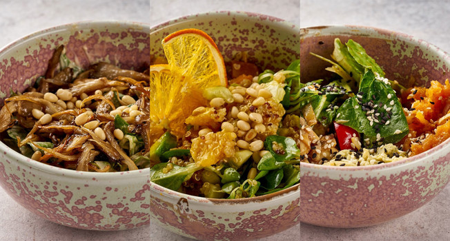 Три веганских салата фото