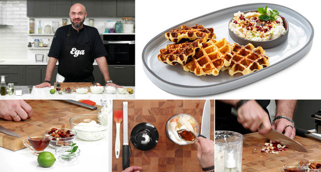 Творожные вафли с протеином фото