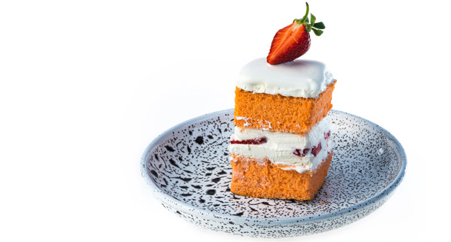 Японский клубничный торт  фото