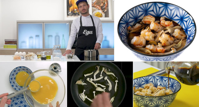 Японский паровой омлет чаван-муши фото