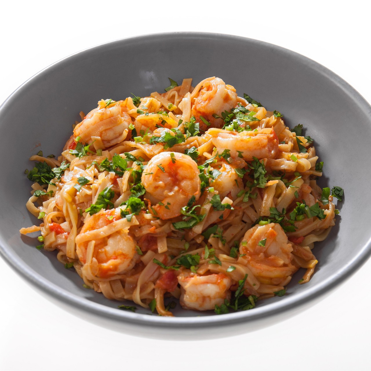 Паэлья из пшеничной лапши с морепродуктами