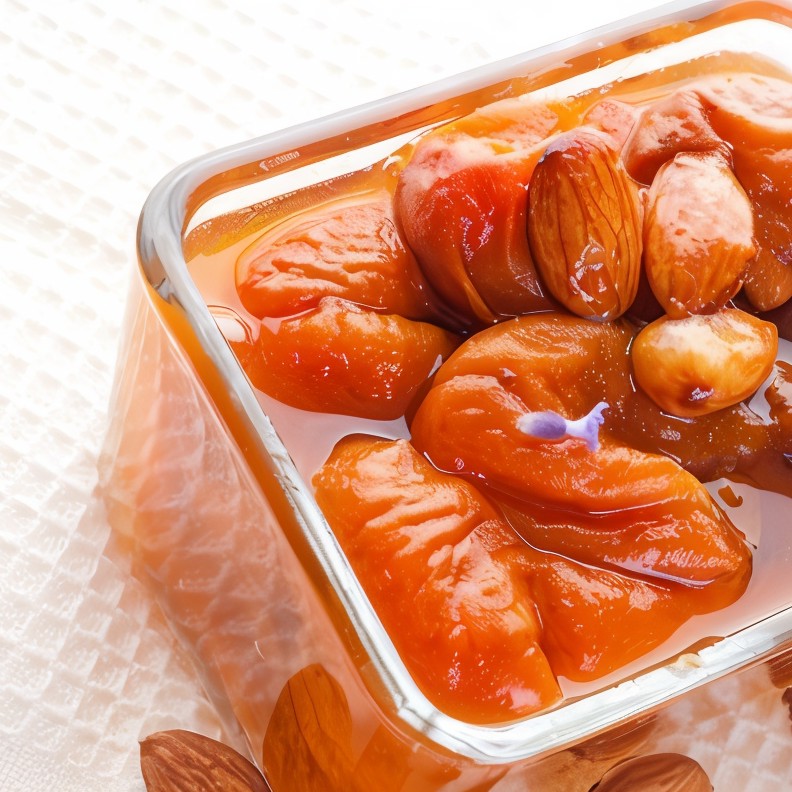 Абрикосовое варенье с миндалем