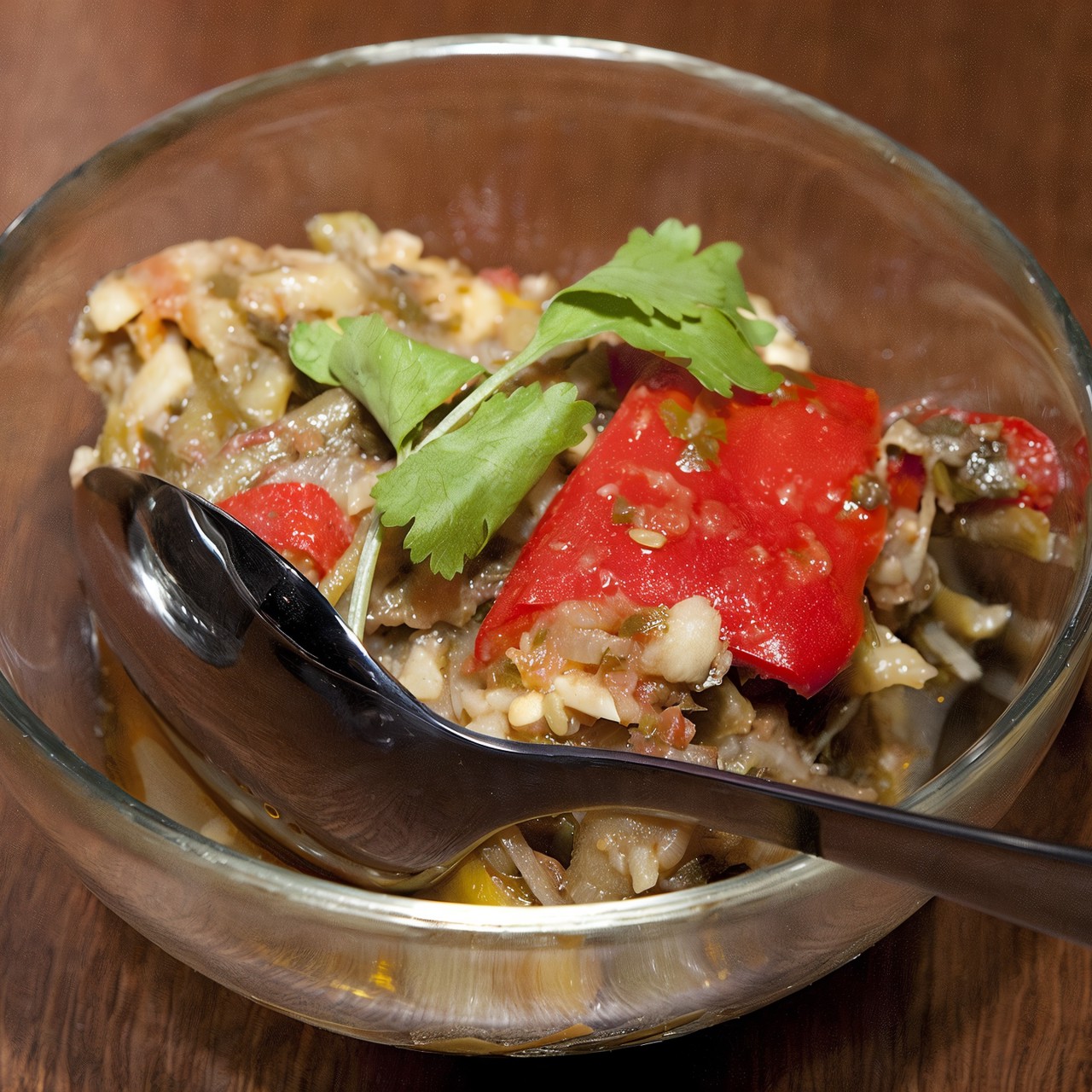 Аджапсандали с зеленой фасолью