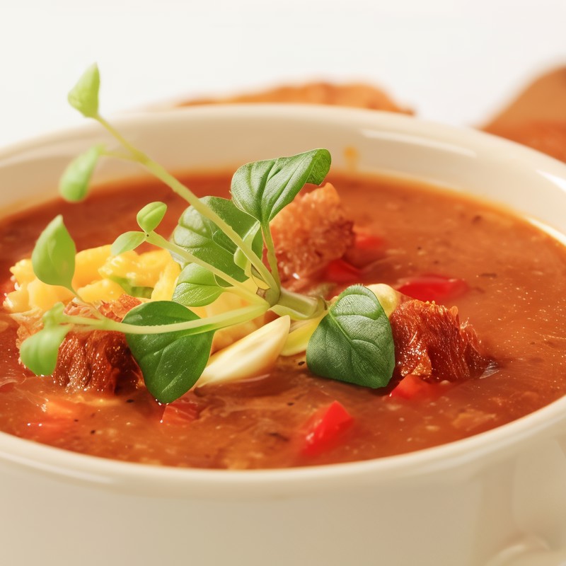 Африканский ореховый суп с красными перцами