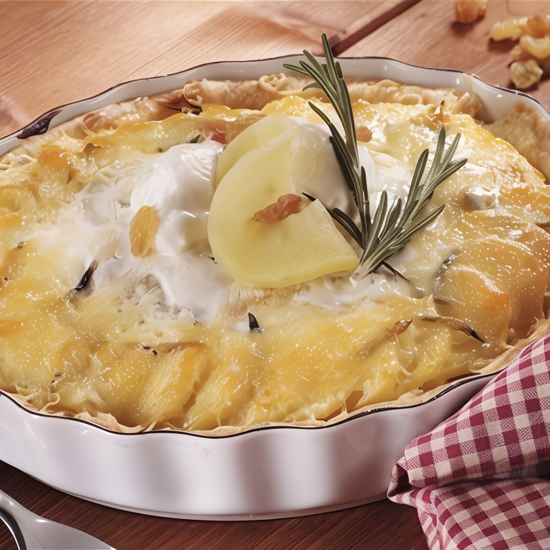 Ананасовая шарлотка